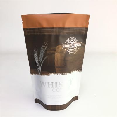 China Coffee Tea Packaging Bag Customized Printed Ethiopian Coffee 250g 500g 1kg Coffee Empty Bag for sale