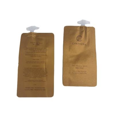 China Portable One-Time Use Customized Paper Bags Laminated Foil With cap for shampoo for sale