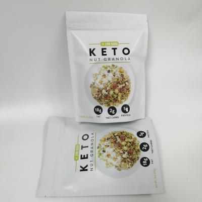 China UV printing aluminum foil laminated pouch zip lock stand up bag for nut granola foo packaging for sale