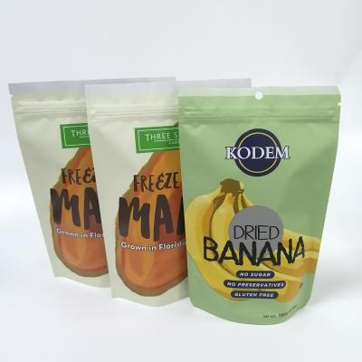 China Digital printing stand up pouch plastic snack banana chips mango fruit food packaging bag for sale