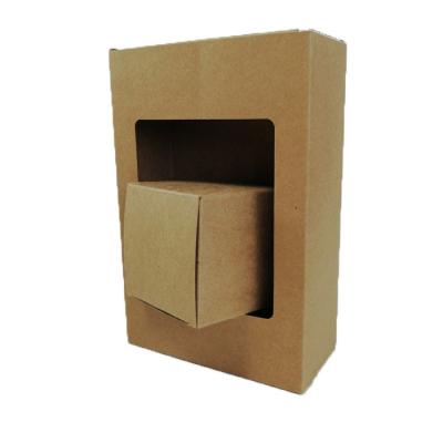 China Kraft Paper Customized Display Paper Small Folding Gift Packaging Box for sale