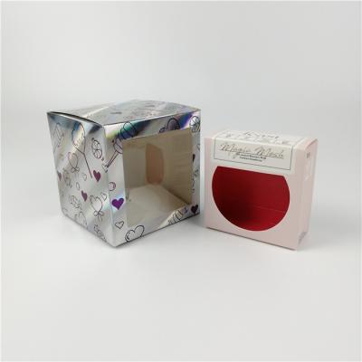 China Clear Window Pantone Color Holographic Paper Box Matt Lamination for sale