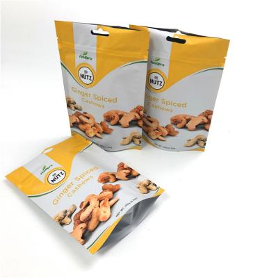 China   Custom printed plastic product bags biodegradable stand up mylar zip lock snack nut packaging bag for sale