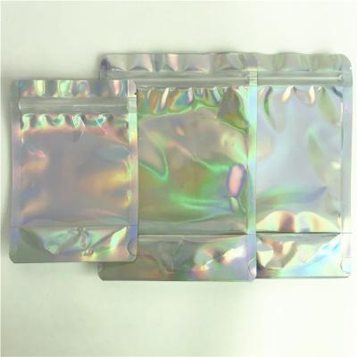 China Holographic Bags Cosmetics Packaging Bags Cusmoized Bags for Jewelry and Earring for sale