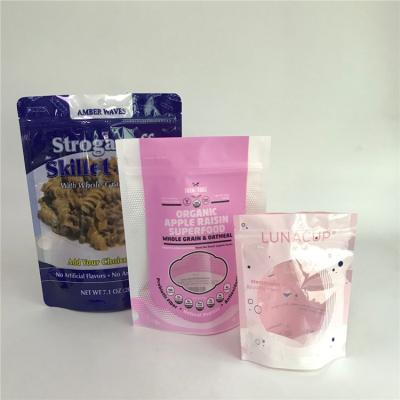 China Glossy Surface Stand up Packaging Bags Customized Bags with Window for Food Packaging for sale