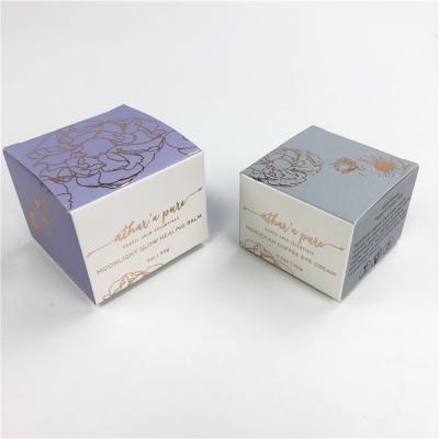 China Paper Box Packaging For Essential Oil Bottles Small Boxes Hot Foil White Cardboard for sale