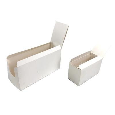 China Custom Glossy Film NO Printed With 350g 400g Thickness White Cardboard For Cosmetic Spary Bottles Paper Box Packaging for sale