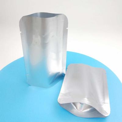 China Custom Resealable Heat Seal AL Material NO Zipper Doypack Sealer Aluminium Foil Bags Stand Up Pouch Alcohol Liquid Bags for sale