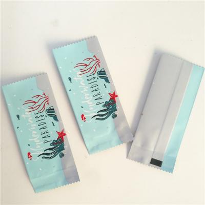 China Parte posterior del OEM que sella la bolsita de empaquetado rosada del paquete del polo de los bolsos de la barra de chocolate para los snacks en venta