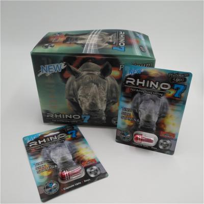 China Rhino Card Sex PillPackaging 3D Card Hot Sale New 30000 Rhino Sexual Pill Box In stock for sale
