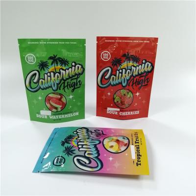 China Gummies Gravure Printing Tobacco Packaging Pouch 3.5g 7g 14g for sale