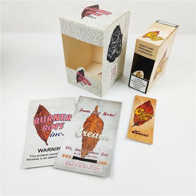 China Customized Logo Printed Paper box Grabba Leaf Kraft Paper Boxes for Grabba Leaf for sale