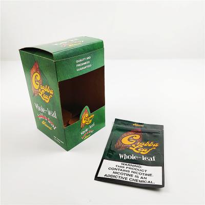 Китай изготовленные на заказ напечатанные дисплея крышки лист grabba алюминиевой фольги коробки естественного упаковывая для коробки сигары шляп упаковывая продается