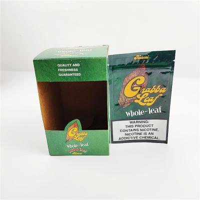 China Cheap Customized  Paper Gift boxe natural grabba leaf wraps package bags and display box for grabba fronto leaf wrapper for sale
