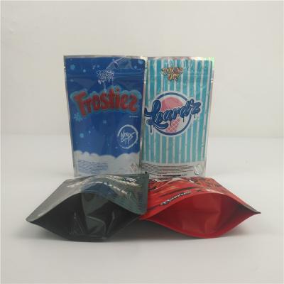 中国 3.5g 7gジッパーのマイラーResealable袋を包む粘着性袋の子供の証拠のプラスチック クッキー 販売のため