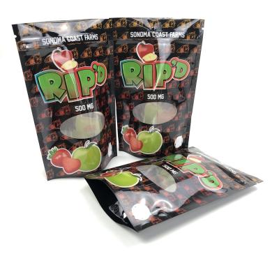 China 120 Microns CMYK Mylar Packaging Bags 300mg 500mg With Cr Zipper Lock for sale