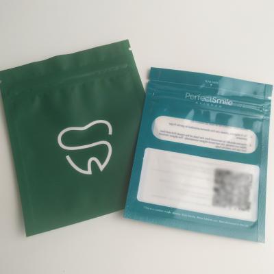 China sello plástico del apretón de la bolsa de 90mic Matt MOPP PE Mylar para los alineadores de la perla en venta