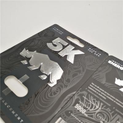 China Comprimidos masculinos imprimindo UV do realçador do cartão da pantera de 200mic 3D com exposição UV à venda