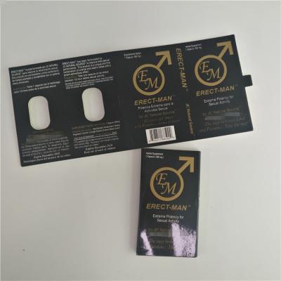 Chine Carte de papier 3D CMRK lenticulaire Pantone de boursouflure sexuelle de pilule du rhinocéros 10K à vendre