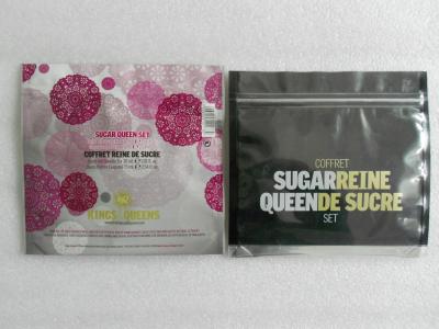 China PET / AL / PE, OPP / AL / PE Cosmetic Packaging Bags with Tear Notch, Zip Lock for sale