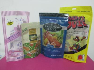 China Customized Flat / Stand up Foil Bag Packaging PPET / AL / PE Mylar Food Bags for sale