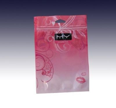 China Cosmetic Foil Pouch Packaging Customized Logo With Zipper And Euro Slot for sale