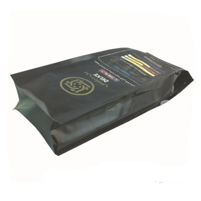 China Custom Printing Plastic Pouches Packaging , Black Coffee Bean Packaging Pouch for sale