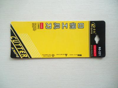 Chine Emballage coloré de carte de boursouflure pour l'emballage de couteau avec le trou de coup à vendre