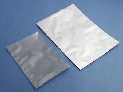 China Plain Silver Three Side Seal Aluminium Foil Pouch Small for Electronic Products for sale