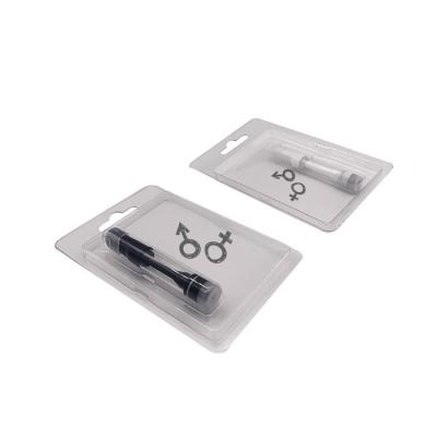China Disposable Plastic Clamshell Blister Packaging Folded Blister For Vape Pen Cartridge for sale