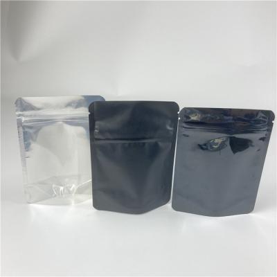 China Heat Seal Foil See Through Bag Hologram Stand Up Zipper Bag for sale