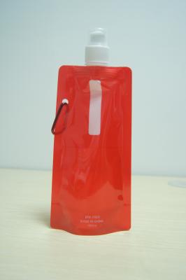 中国 明るく赤いプラスチックは包む金属のホックの飲み物が付いている袋を立てましたり/ジュース/ベビーフードのための袋を立てます袋を立てます 販売のため