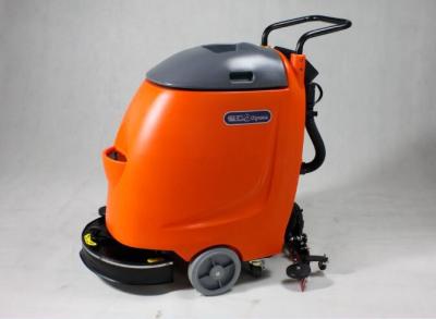 China Plastic Body Hand Push Floor Scruber Semi Automatic Floor Cleaning Machine for sale