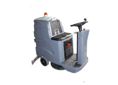 China Grey Industrial Riding Floor Scrubber Cleaning Machines For Warehouse / Factory for sale