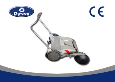 China Electric Industrial Manual Push Vacuum Floor Sweeper For Coarse Road Walk Behind for sale