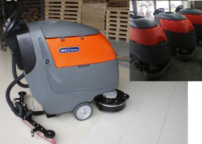 China Plastic Handle Battery Powered Floor Sweeper Scrubber , Epoxy Floor Cleaning Machine for sale