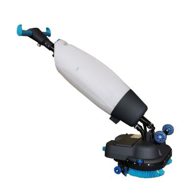 China Multifunctional Micro Mop Two Brush Scrubber Dryer Mini Floor Cleaning Machine for sale