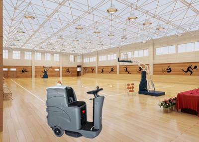China Indoor Basketball Court Industrial Floor Scrubber With Key Type Switch for sale