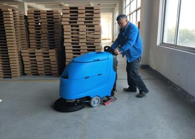 China Blue Color Battery Floor Scrubber / Full Automatic Floor Cleaning Equipment for sale