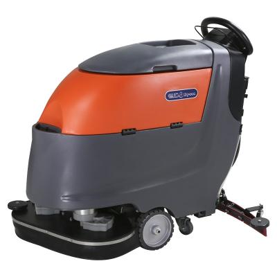 China Two Brushes Battery Powered Compact Floor Scrubber Cleaning Machine High Efficiency for sale