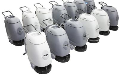 China White Floor Scrubber Dryer Machine Running Alongside Pressure Additional System for sale