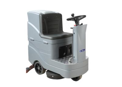 China Powerful Warehouse Floor Cleaning Machine / Compact Scrubber Dryer 2 Brush for sale