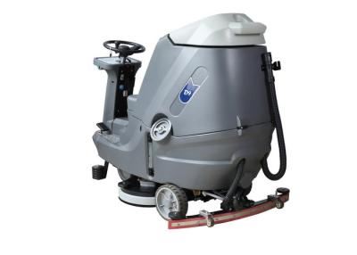 China Low Noise Riding Floor Scrubber Machine , Battery Operated Floor Scrubber 24v for sale