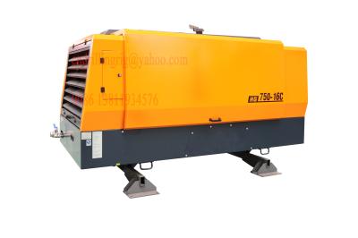 China Water Well Drilling Portable Screw Air Compressor High Pressure Diesel Engine Type for sale