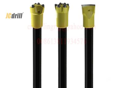 China H22 Tapered Rock Drill Steel Rod , Hexagonal Hollow Mining Drill Rods for sale