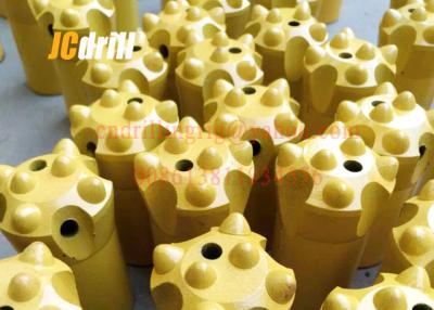 China 11° Tapered Button Rock Drill Bits For Small Hole / Quarry / Tunnel Bench Drilling for sale