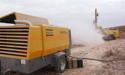China Rock Drilling Atlas Copco Portable Screw Air Compressor Diesel Engine Powered for sale