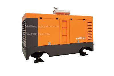 China Diesel Engine High Pressure Portable Screw Air Compressor for Water Well Drilling for sale