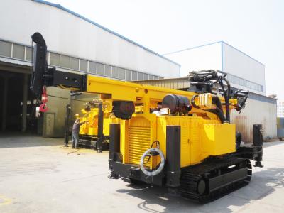 China Crawler Hydraulic Engine Drived Rock Drilling Rig , Mining Reverse Circulation RC Drilling Rig for sale
