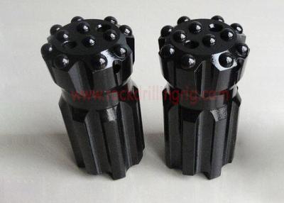 China Forging Thread Button Bit / Rock Drilling Retractable Button Bits Black Color for sale